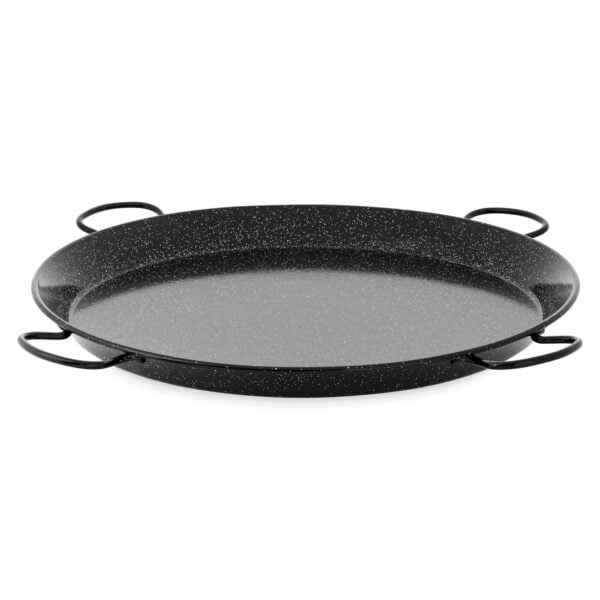 90cm diameter. Enamelled Steel Valencian Paella Pan – Flame fire/Oven – 4 handles