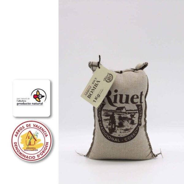 Traditional Rice for Paella Riuet BOMBA 1kG and 5Kg